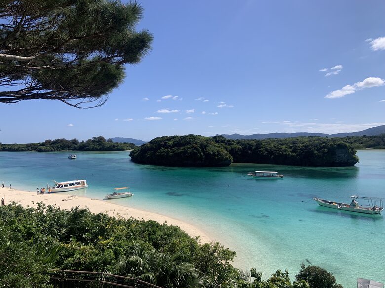 Stunning view of Ishigaki's famous Kabira Bay, Japan, Okinawa