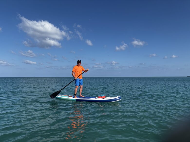 SUP on the beach, Ishigaki Island Japan
